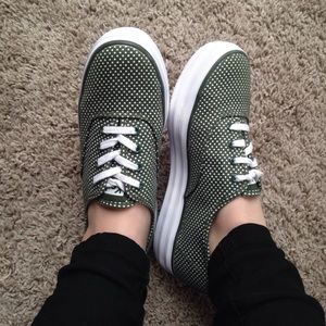 Keds army green shoes